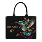 Nixa Style Customised Canvas Tote Bag for Women | Personalised Name Tote Bag | Large Shoulder Handbag for College, Office, Travel & Shopping | Reusable Denim Bag