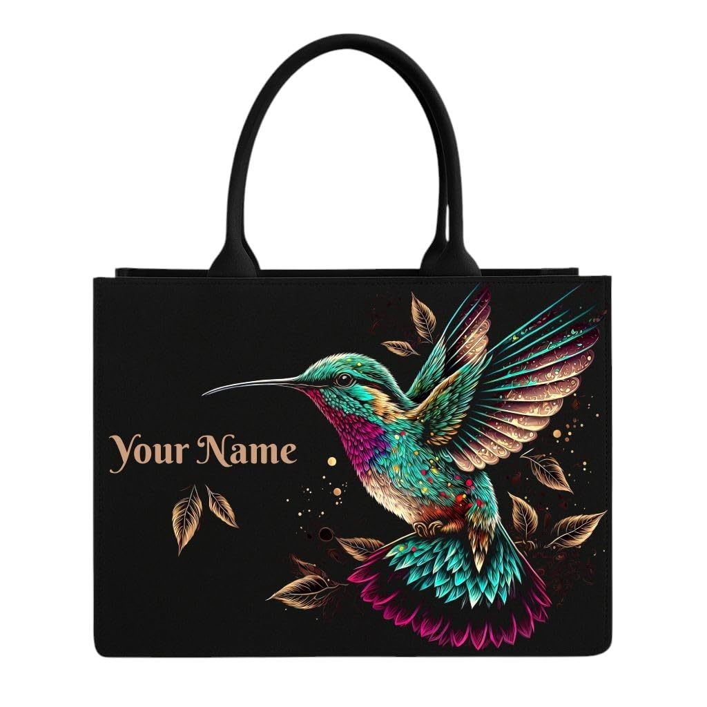 Nixa Style Customised Canvas Tote Bag for Women | Personalised Name Tote Bag | Large Shoulder Handbag for College, Office, Travel & Shopping | Reusable Denim Bag