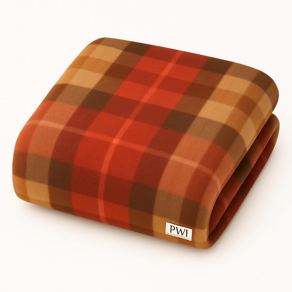 PWI Supersoft AC Blanket for Single Bed – Lightweight Fleece Blanket 60x90 Inches | Skin-Friendly, All-Season, Travel-Friendly, Ideal for AC Rooms & Mild Winters Kafalo
