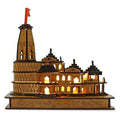 Ram Mandir Ayodhya 3D Model Authentic Design Ideal for Home Temple, Home Decor & Gifts (22x21x12 cm) with Light & Charger Adapter