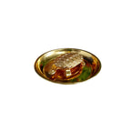 KridayKraft Kachhua (Turtle) with Plate for Vastu Feng Sui,Kachua Yantra for Good Luck & Evil Eye Protection,Metal Tortoise Staute Animal Showpiece Figurine & Gifting Items..., Gold