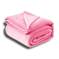 NAYU Cozy Heaven Super Soft Double Bed Fleece Blanket (90x100 Inch) | Ultra-Soft Fluffy Mid-Winter Blanket for Home & Bedroom | Lightweight & Comfortable Bedding (Pink) Kafalo