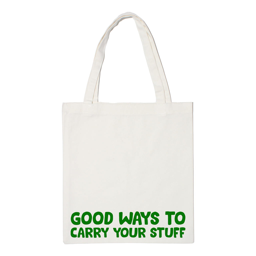 The Korhean Store Good Ways To Carry Your Stuff Aesthetic Tote Bag for College, Travelling, Shopping, Office, Beach & Daily Use, Ecofriendly & Reusable, Premium Canvas Cotton