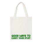 The Korhean Store Good Ways To Carry Your Stuff Aesthetic Tote Bag for College, Travelling, Shopping, Office, Beach & Daily Use, Ecofriendly & Reusable, Premium Canvas Cotton