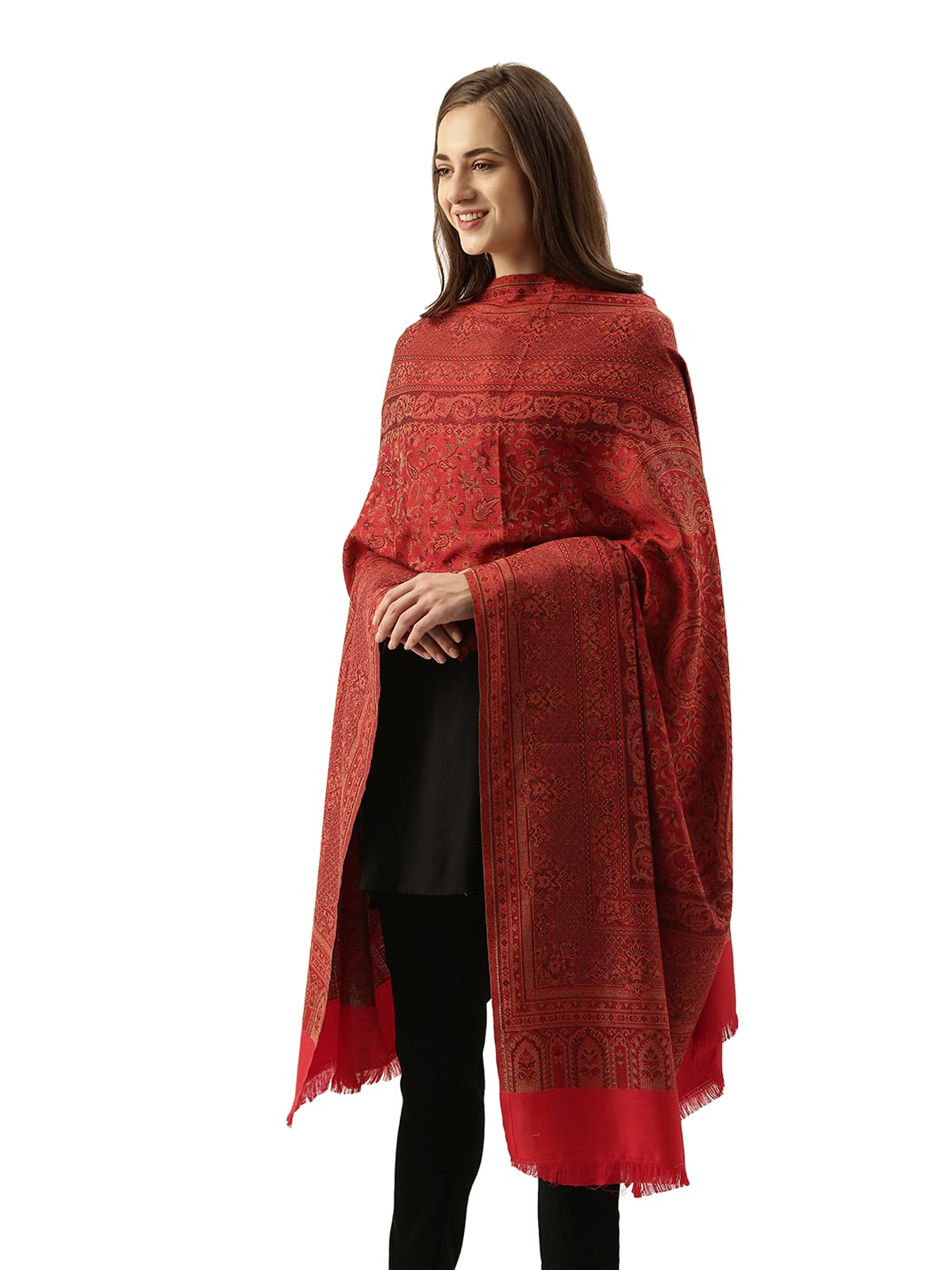 Pashmoda Women Ghazal Antique Jamawar Shawl (Size: 101 X 203 CM)