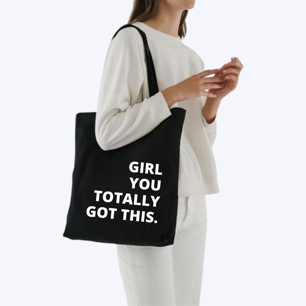 Peach Blossom Women's Printed Cotton Tote Bags With Zipper | Cotton Women's Collage Bag, Shopping Bag, Multi-Purpose Canvas Bag