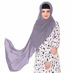 MyBatua Long Hijab in Breathable Soft Georgette large Head Wrap, Wholesale Price, 1pc Scarf HJ-020 (50x180 cm, Pale Purple)