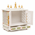 Kamdhenu Art and Craft Wooden Temple/Home Temple/Pooja Mandir/Pooja Mandap/Temple for Home (Fulljal), 52 Cm