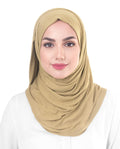 InEssence Latte Beige Viscose Jersey Scarf Women Girls Wrap Large Size Hijab