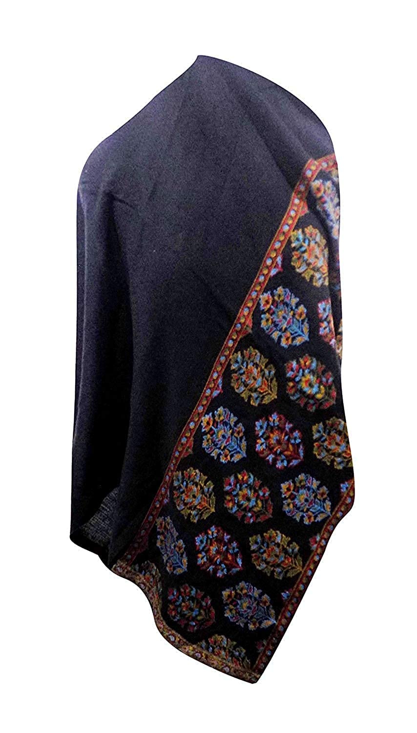 Kabello Winter Accessories For Women And Girls Woolen Shawl For Women Black Pack Of 1 (M1)