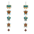 Artvibes Tribal Tiki Masks Wooden Wall Hanger for Home Decor | Living Room | Festive Decor | Decoration Wall Hanging Items | Wall Poster | Aesthetic Wall Art | Unique Gift Items (WH_5203N), Set of 2