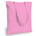 TOPDesign 6-Pack Economical 16x15 Baby Pink Cotton Tote Bag, Lightweight Medium Reusable Grocery Shopping Cloth Bags, Suitable for DIY, Advertising, Promotion, Gift, Activity