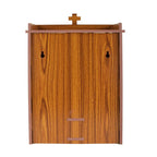 nexat Premium MDF Wooden Door Mandir | Pooja Temple for Home, Office & Gift | Compact Decorative Temple (450)