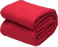 STARNSTYLE 300 TC All Season Solid/Plain Lightweight Polar Fleece Double Bed Blanket (230 x 230 cm) Maroon Blanket Double IV7 Kafalo