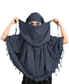 Krevaa Pure Cotton Soft & Breathable Sun Protection Scarf For Women Plain Scaff| Universal Size | For Girl & Women (grey)