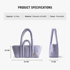 DailyObjects Periwinkle Puft Baguette Bag