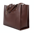 Zutiva tote bag for women office use – Large Capacity Laptop Purse for Work, Professional Shoulder Handbag for Women, Stylish PU-Leather Tote for Office, Travel & Daily Use