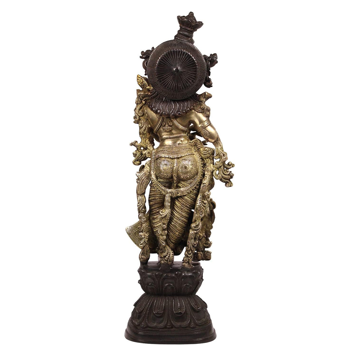SVARUP Brass Radha Murti in Multicolor Height 29 Inch