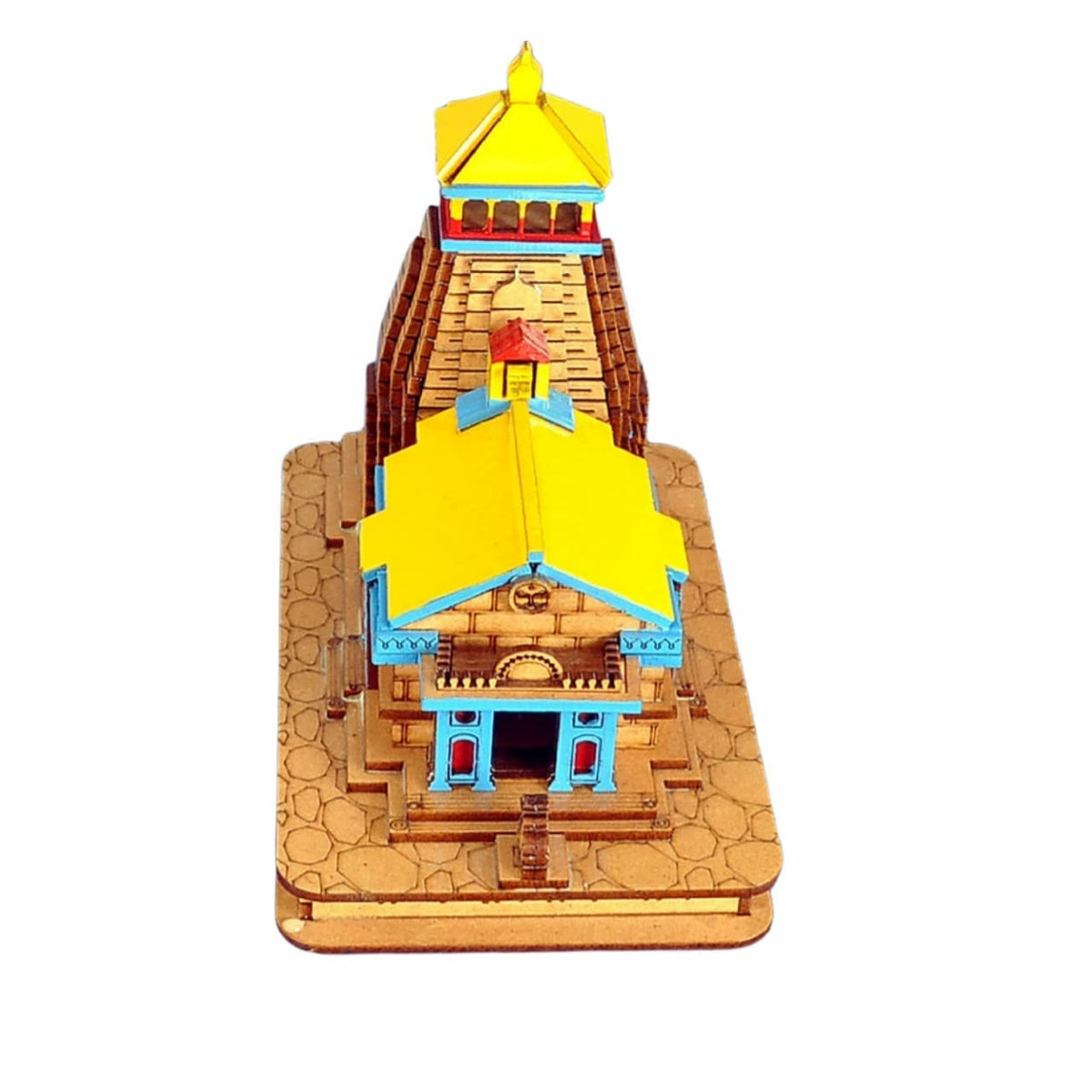 HaridwarDivine Wooden Built Miniature Kedarnath ji Temple Small | Hand Crafted Wooden Temple