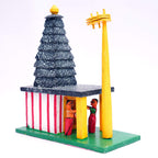 Andhra Hand Crafts Kondapalli Wooden Temple (7X4X9)