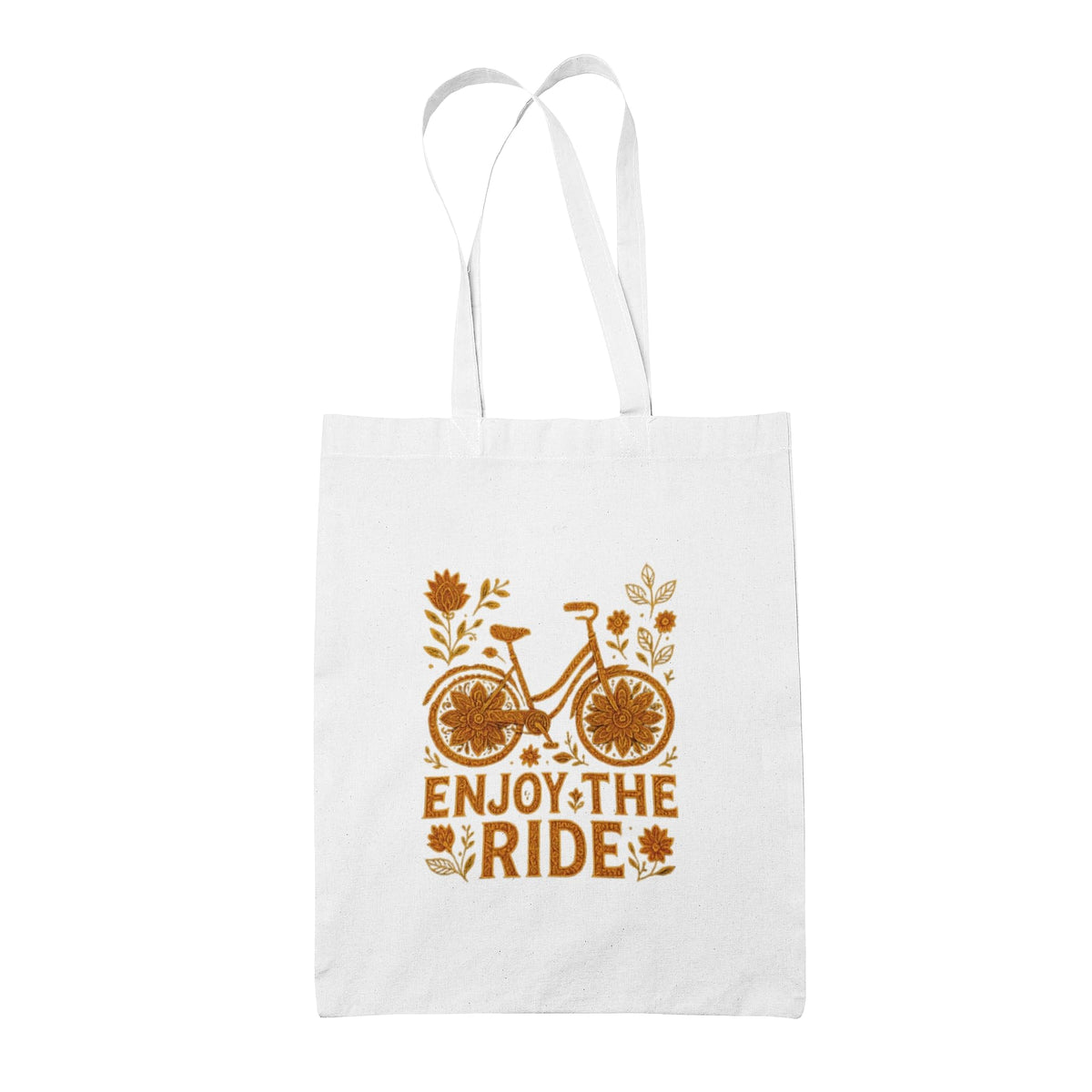 Art of Shravika Tote-Bag with Bicycle Design | Eco-Friendly Cotton Fabric | Reusable Shopping & Everyday Carry Bag