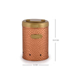 Elan Dabbahs and Days Onion Potato Garlic Storage Container Set, Kitchen Storage Canisters with Lid, Food Grade Storage Container With Lid (Set of 3, Copper and Antique Gold Finish)