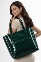 Carrylux ShinyAura Women's Tote Bag, Green