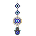 Artvibes Hamsa Hand Wooden Wall Hanging For Good Fortune For Home Decoration | Livingroom | Spiritual Decor Items | Wall Illustrations | Vastu Wall Art Prints | Ethnic Wall Decor | Gifts (WH_8509NV)