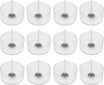 25Pcs Tealight Cup for Candle Making Empty Acrylic Polycarbonate Cups Tea Light Holder Transparent Clear Container Different Shape (Round 37x12mm)