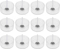 25Pcs Tealight Cup for Candle Making Empty Acrylic Polycarbonate Cups Tea Light Holder Transparent Clear Container Different Shape (Round 37x12mm)