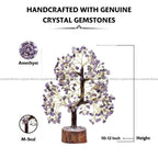 Crystal Divine Amethyst Crystal Tree Handmade Home Decor Items Crystal Bonsai Tree Showpiece for Home Decor Vastu Gift Items for Home Decoration Hall Decoration Items Healing Crystals Tree Gifts