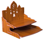 kriyanta Wooden Beautiful Plywood Mandir Pooja Room Home Decor Office OR Home Temple Wall Hanging Product. (D D Om Bell Red 229)