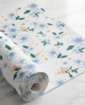 Dribble (60cm X 500cm) Eva Shelf Liner Mat Roll, Non Slip Drawer & Cabinet Liner for Kitchen, Waterproof Oilproof Washable Fridge Mat, Anti Skid Multipurpose Mat (Spring Lavender Blue) Kafalo