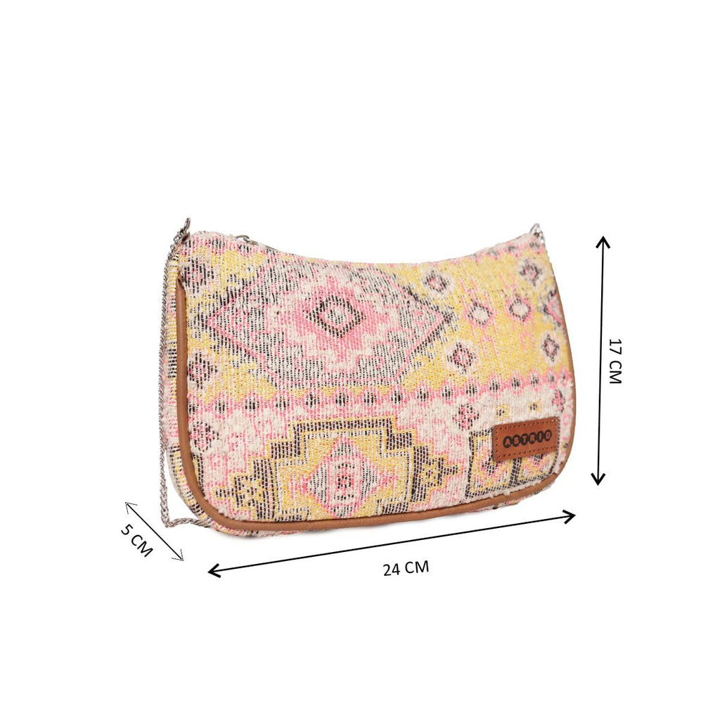ASTRID Multicolor Tote Bag With Tassels