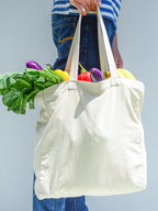 Sitaram Designer Cotton Tote Bag, Lightweight Reusable Grocery Shopping Cloth Bags, Suitable for DIY, Gift, Activity (Pack of 4)