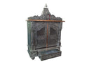 Handicrafts Wooden Temple for Home, Wooden/Mandap Aluminum Copper, Big Size 9x12 Inches