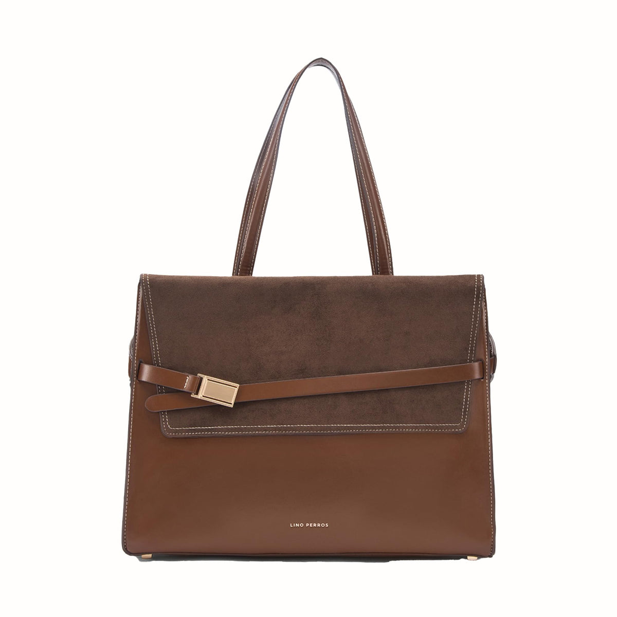Lino Perros Monroe Daisy Brown Tote Bag