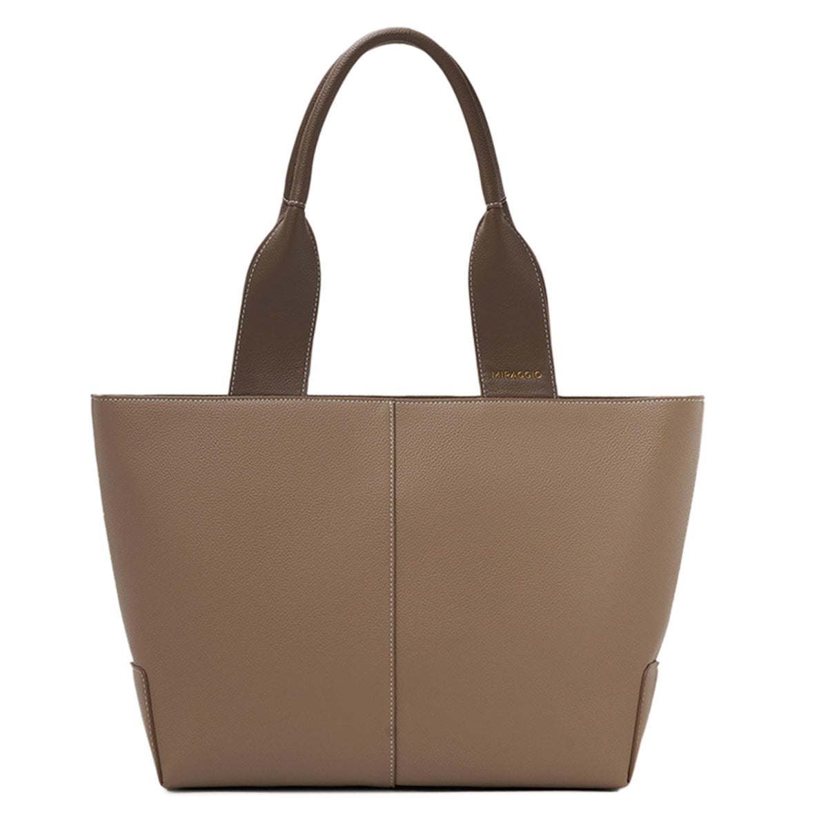 Miraggio Holly 14 Inch Laptop Tote Bag | Office Tote Bag For Women | Big Totes For Work & Travel With Functional Pockets (Taupe)