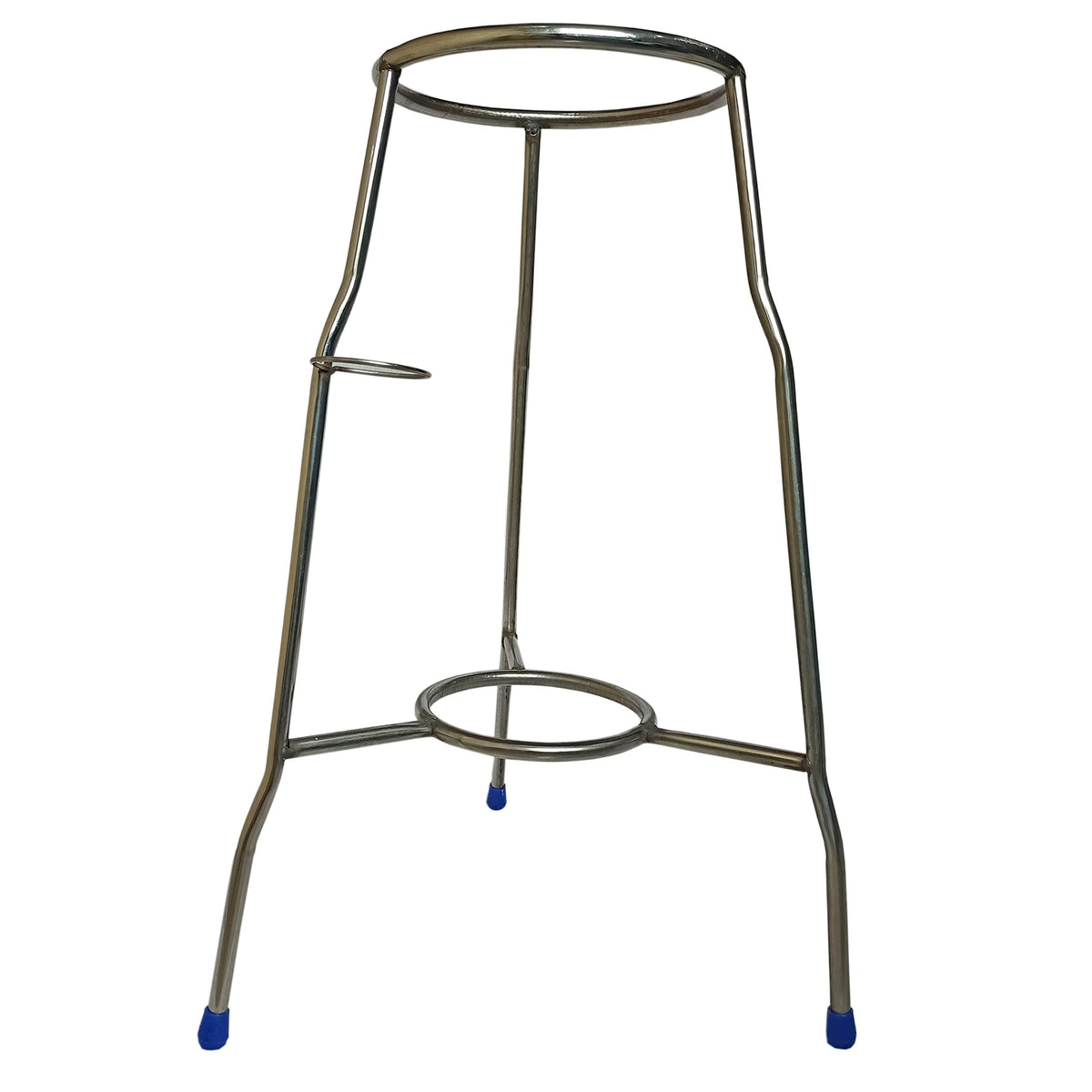 Meena Enterprises GT Water Pot Stand - Copper Matka Holder, Dispenser Stand, Round Countertop Tiered Shelf (Type 2)