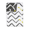 Divine Casa 120 GSM Microfiber Single Dohar | Soft & Lightweight Throw Blanket | Cozy & Breathable | All-Season Comfort | 210 x 140 CM | Zig-Zag Pattern | Mourning Dove & White Kafalo