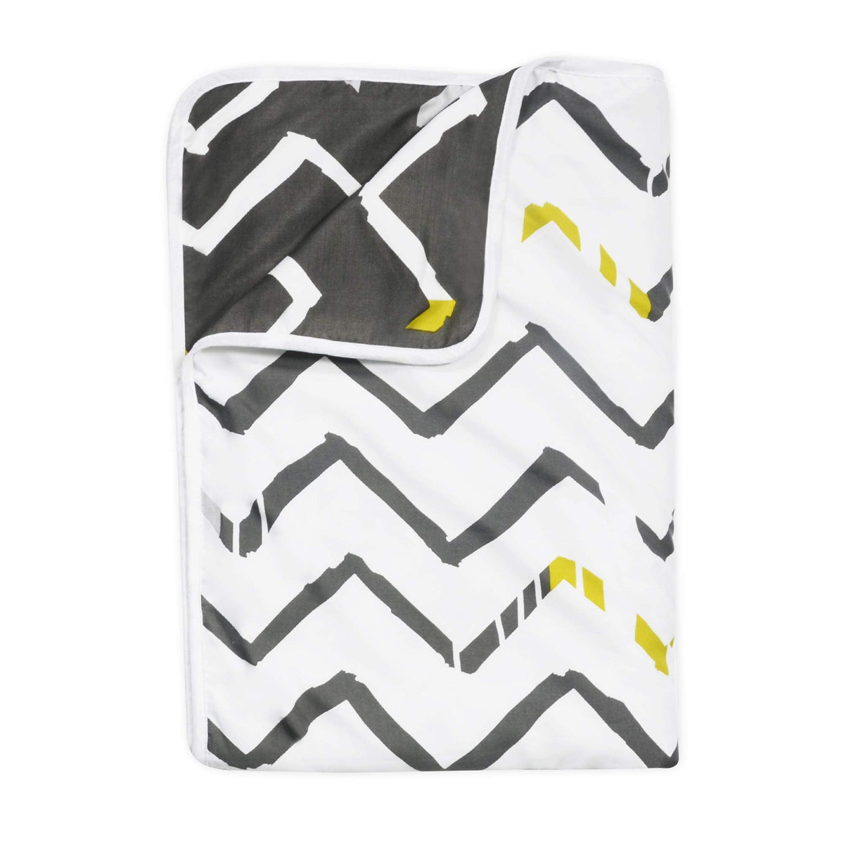 Divine Casa 120 GSM Microfiber Single Dohar | Soft & Lightweight Throw Blanket | Cozy & Breathable | All-Season Comfort | 210 x 140 CM | Zig-Zag Pattern | Mourning Dove & White Kafalo