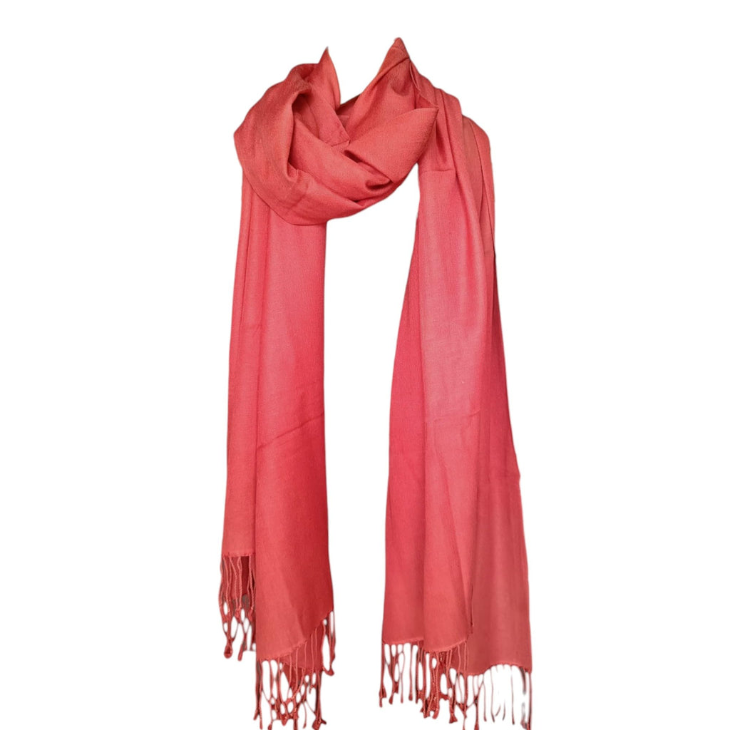 Graziemille Pure Pashmina For Women CORAL SMALL