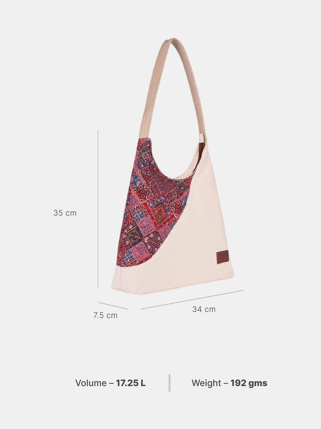 ZOUK Women Regular Tote Bag with Zip Closure Spacious Compartment Vegan Leather Shoulder Handbag for Daily Use Office Travel Casual Shopping Lightweight Stylish Tote Bag for Women | Bhuj Rabari