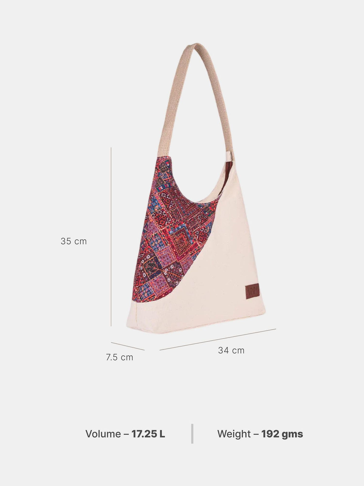 ZOUK Women Regular Tote Bag with Zip Closure Spacious Compartment Vegan Leather Shoulder Handbag for Daily Use Office Travel Casual Shopping Lightweight Stylish Tote Bag for Women | Bhuj Rabari