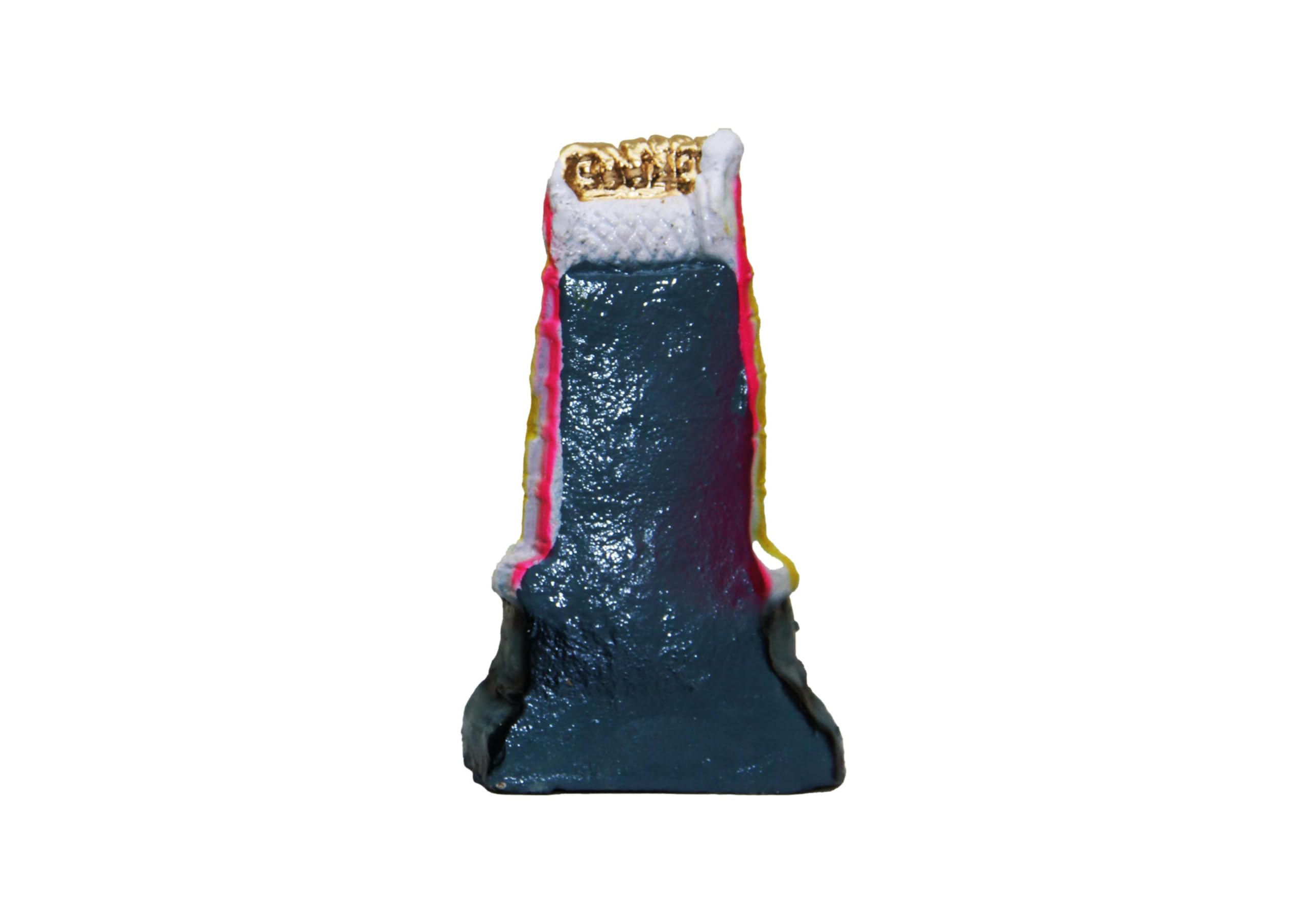 VKDS Handmade Clay Shiv Temple Golu 18cm | Mallikarjun Jyotirlinga Gopuram Miniature Statue | Traditional South Indian Temple Showpiece for Puja, Home & Office Décor, Spiritual Gifts