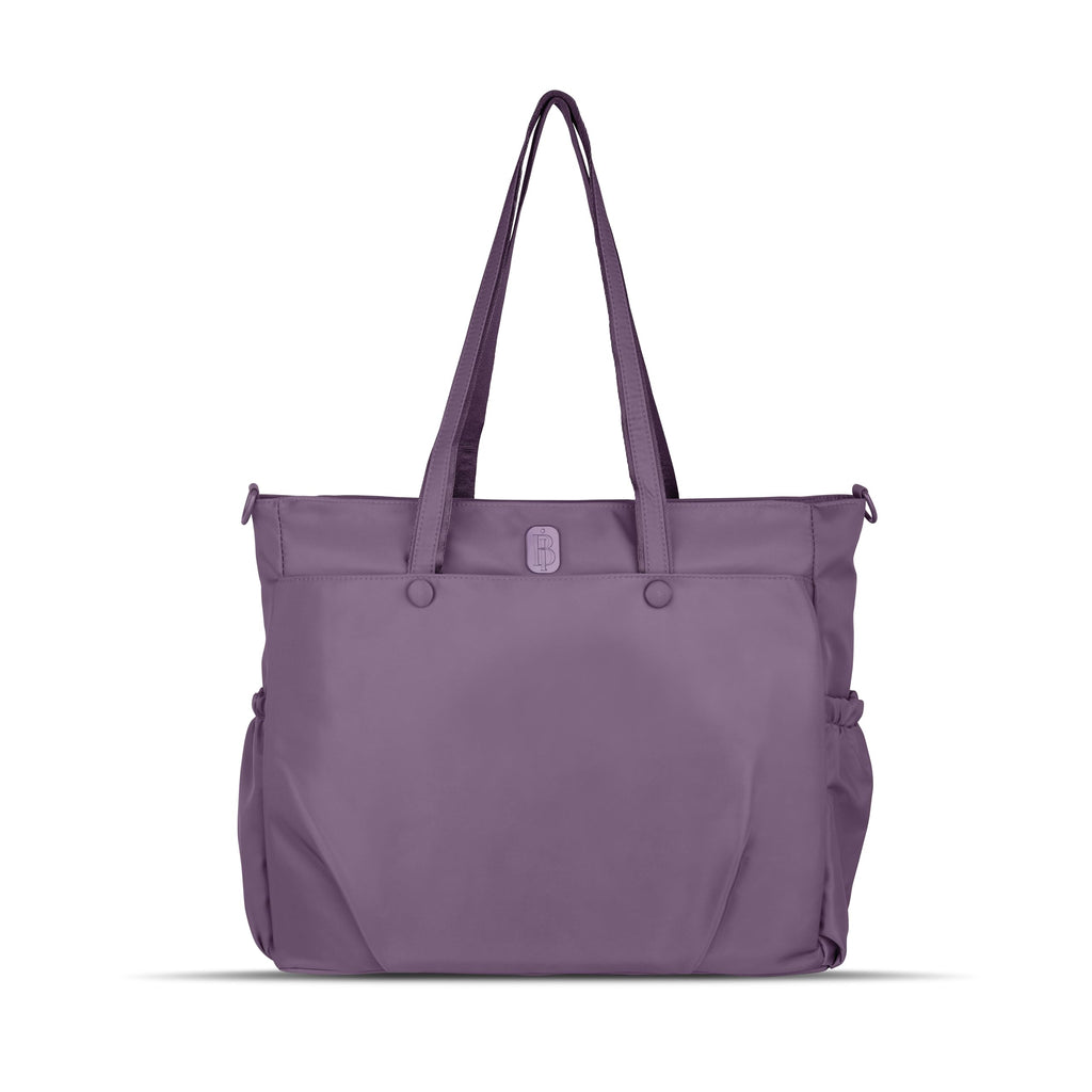 Premium Large Capacity Everyday Tote Bag for Women with Zipper Closure and Multi Pocket Storage (PURPLE)