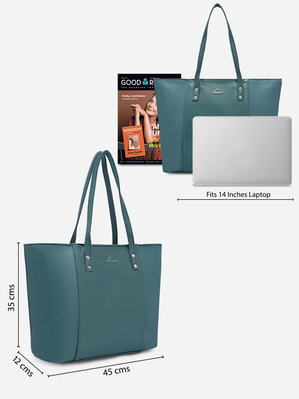 Lavie Women's Emb Nova Tote Bag | Ladies Purse Handbag (Teal)