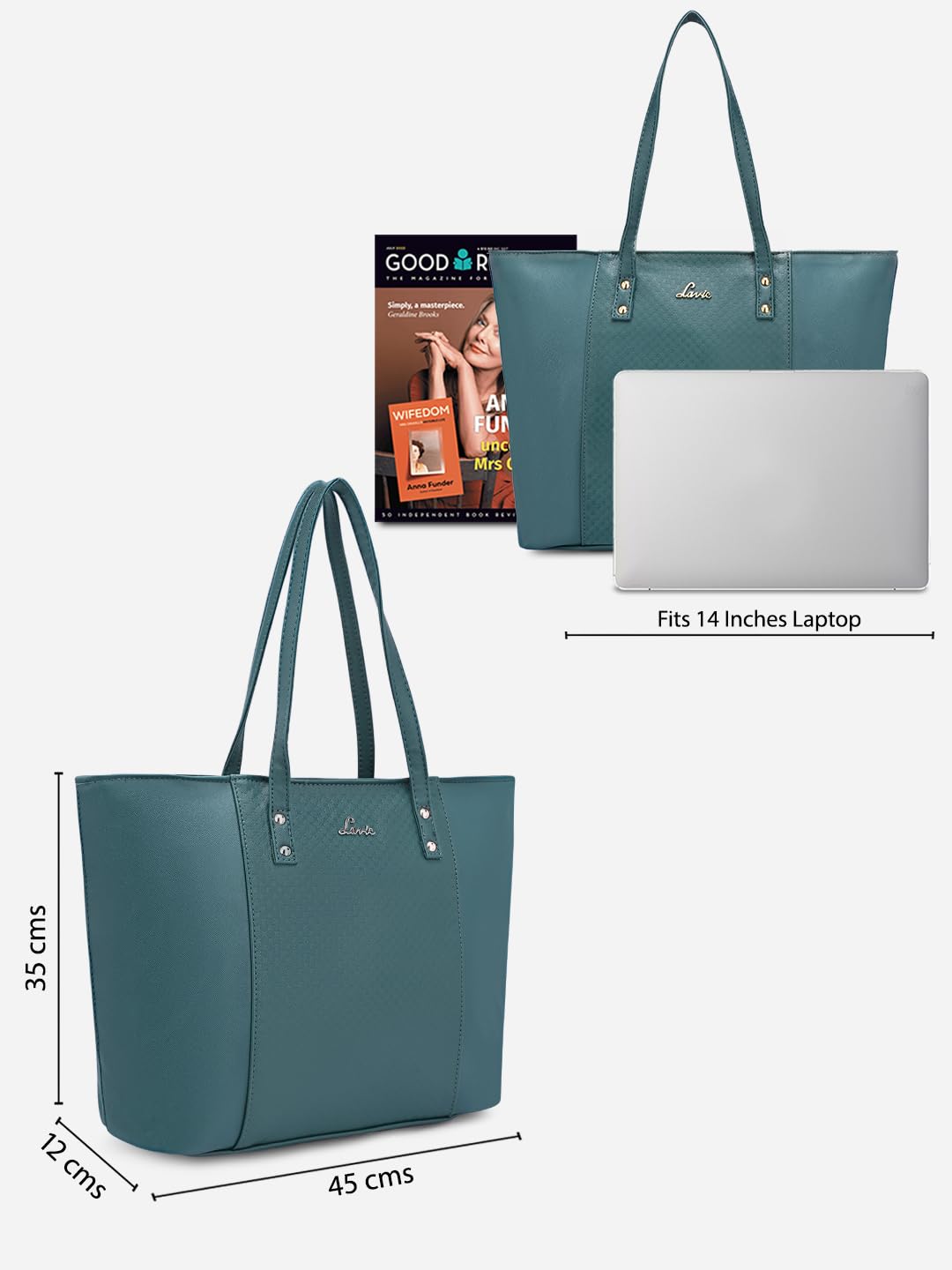 Lavie Women's Emb Nova Tote Bag | Ladies Purse Handbag (Teal)