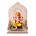 VJ Sons Wooden Temple Plywood Mandir Singhasan,Baal Gopal,Pooja Room Home Decore Office Or Home Temple (Beige)