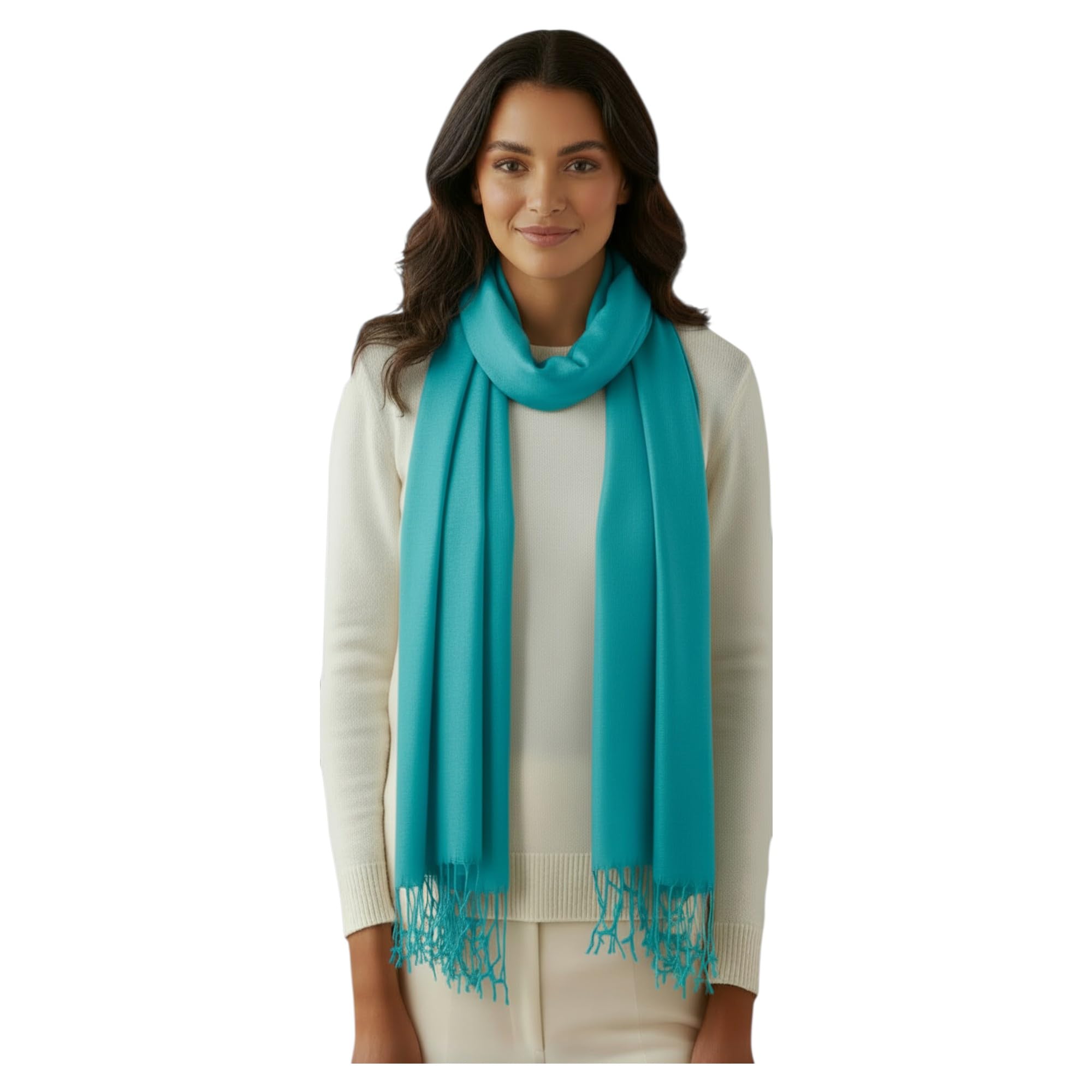 Graziemille Pure Pashmina For Women TURQUIOSE OMBRE SMALL